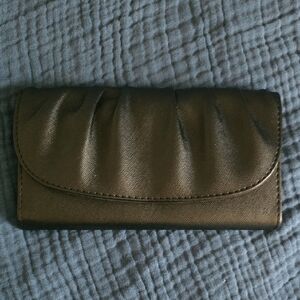 Kenneth Cole Black Wallet with Gathered Design, NWT
